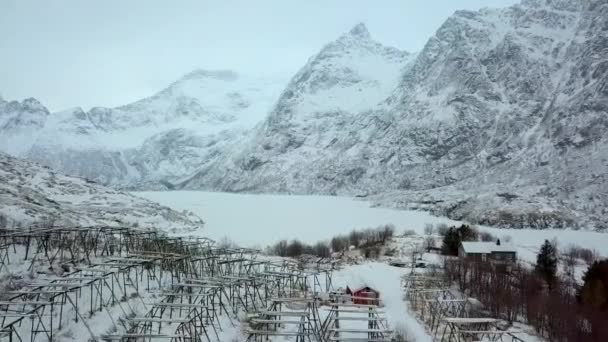 Rybołówstwo Norwegii Jest Sposobem Zaakceptowanie Lokalnego Stylu Życia — Wideo stockowe
