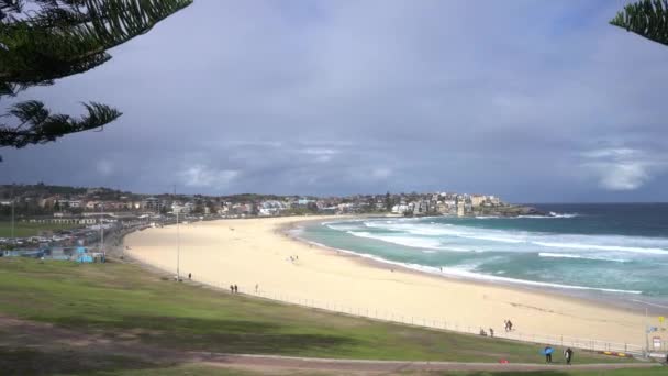 Vazio Sydney Bondi Surfing Beach Zombie Apocalypse Nova Gales Sul — Vídeo de Stock