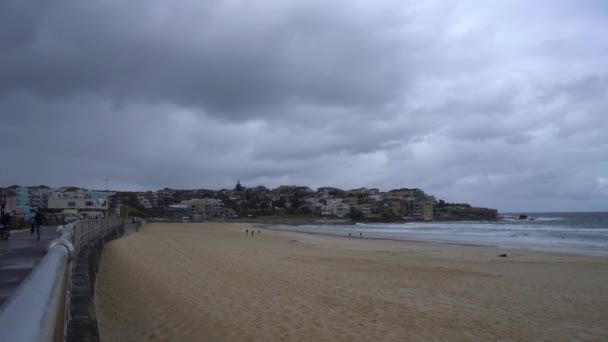 Vazio Sydney Bondi Surfing Beach Zombie Apocalypse Nova Gales Sul — Vídeo de Stock