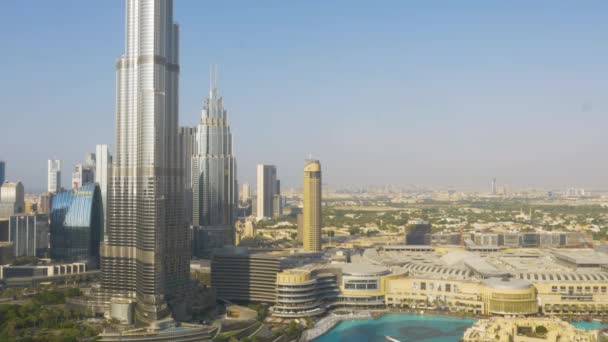 Timelapse Burj Khalifa Fountain Dubai Uae — 비디오