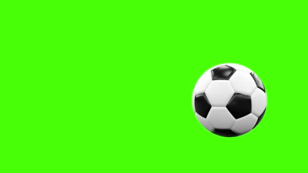 Piłka Nożna Bump Kamery Wykończenie Przodu Kamery Animacja — Wideo stockowe