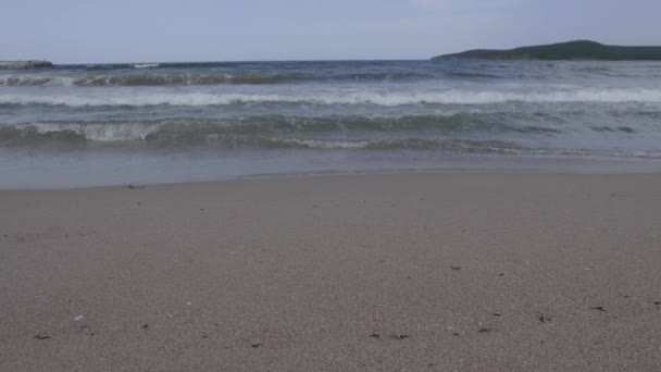 Wideshot Beach Slow Motion — Stock Video