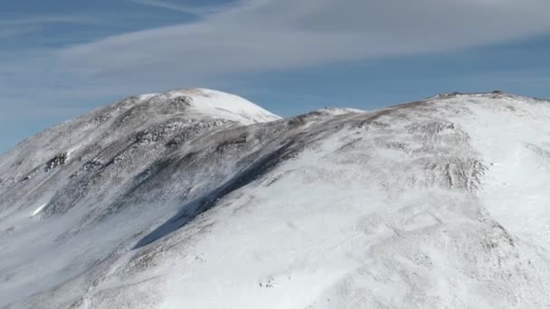 Veduta Aerea Delle Cime Delle Montagne Dal Passo Loveland Colorado — Video Stock