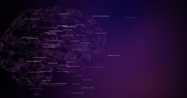 Neural Net Loop Purple — Stockvideo