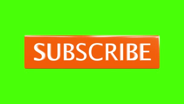 Subscribe Follow Share Thanks Orange Video Animation — Stock videók