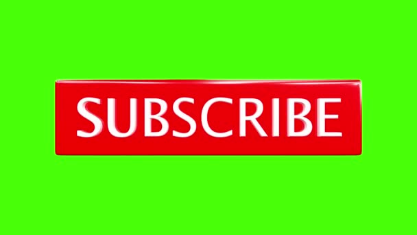 Subscribe Follow Share Thanks Red Video Animation — Stock videók