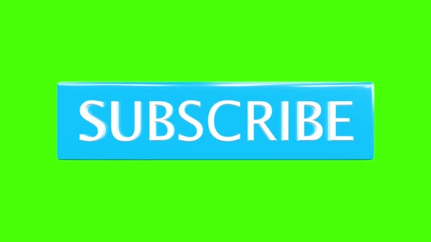 Subscribe Follow Share Thanks Blue Video Animation — Stock videók