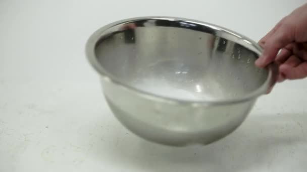 Dry Ice Steam Stirred Bowl — Stok Video