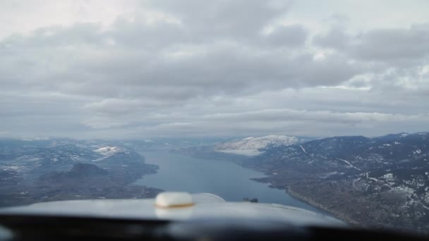 Cockpit View Backflip Small Aeroplane — Stock Video