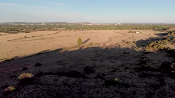 Drone Shot Old Formula Race Track South Africa Bloemfontein — Stockvideo