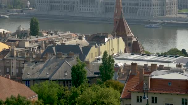 Вранці Угорщину Будапешт Угорщина — стокове відео