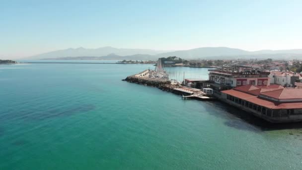 Varios Disparos Drones Hermosa Urla Izmir Tercera Ciudad Más Grande — Vídeo de stock