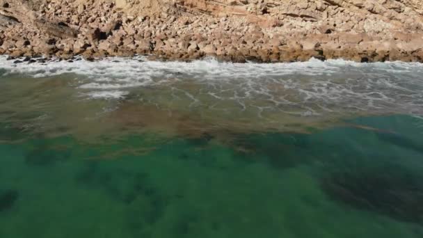 Aerial Drone Footage Portuguese Coast — Stock videók