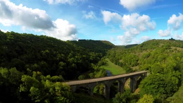 Légi Felvétel Felvétel Headstone Viaduct Bakewell Derbyshire Peak District Nemzeti — Stock videók