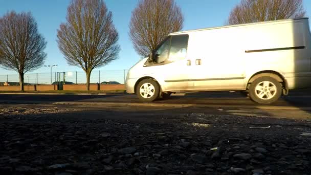 Drone Takes Road Stoke Trent Staffordshire — Video