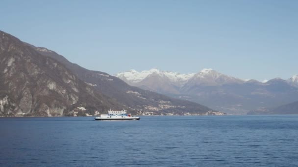 Ferry Crossing Lake Como Menaggio Varenna — 图库视频影像