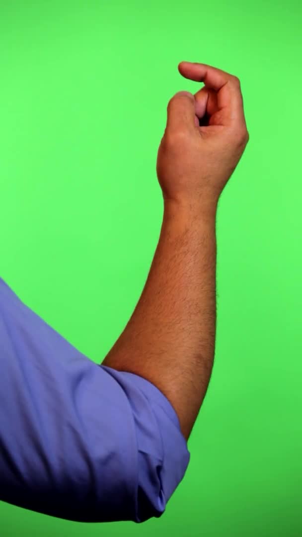 Arm Front Green Screen Keyed Used Rotate Image Best Results — Stock video