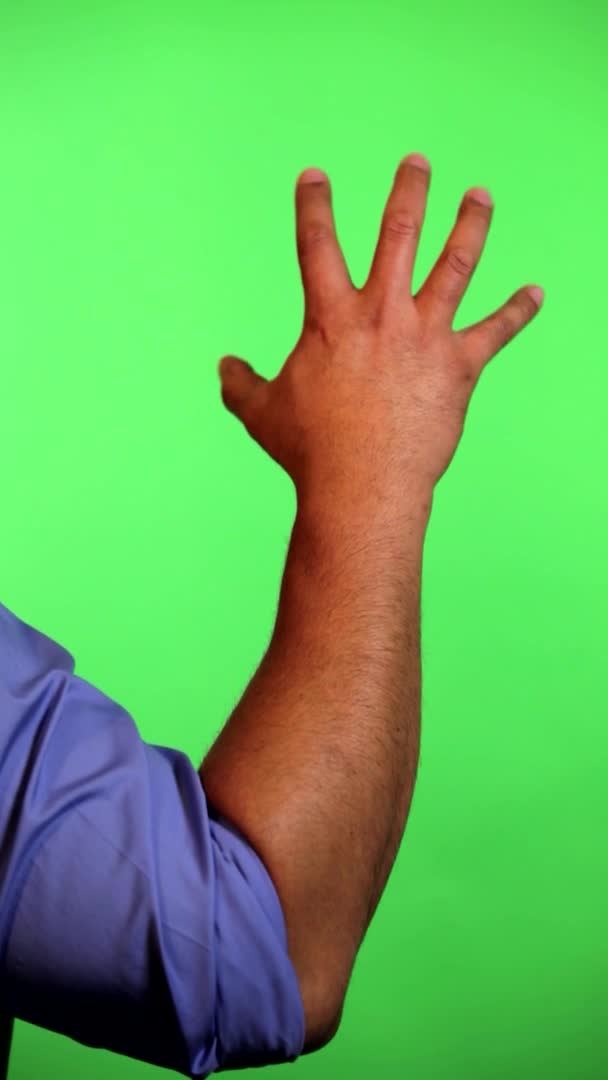 Arm Front Green Screen Keyed Used Rotate Image Best Results — Video