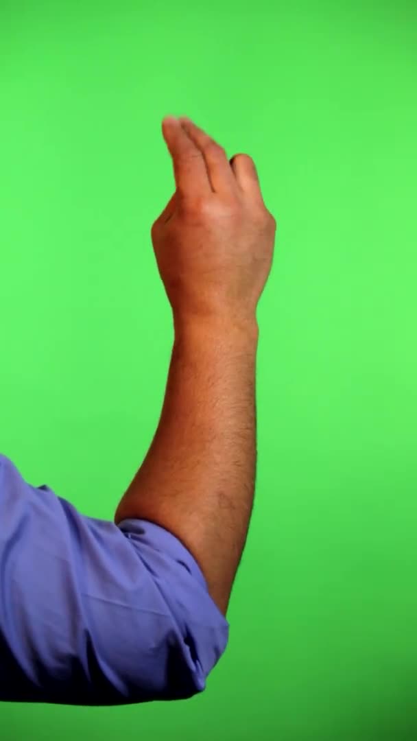 Arm Front Green Screen Keyed Used Rotate Image Best Results — Stock video