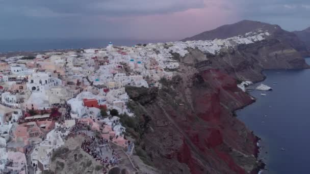 Het Griekse Eiland Luchtfoto — Stockvideo