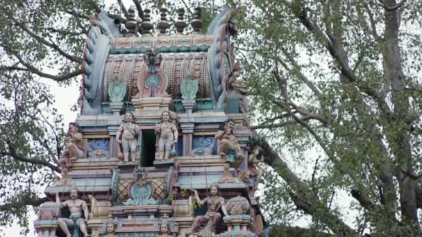 Hindu Temple Trees Back Ground — Wideo stockowe