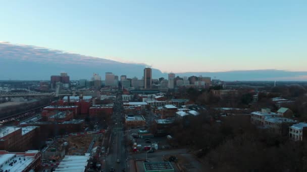 Richmond Virginia Downtown Skyline Aerial — Stock videók