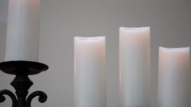시작되기 촛불을 결혼식 — 비디오