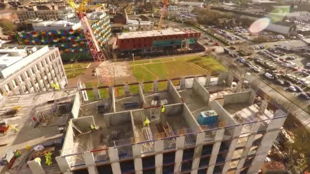 Continued Development Hilton Hotel Smithfield Site Council Buildings City Centre — Stok video