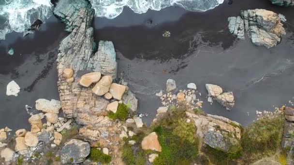 Aerial Time Lapse Beach Constitucin Chile — Vídeos de Stock