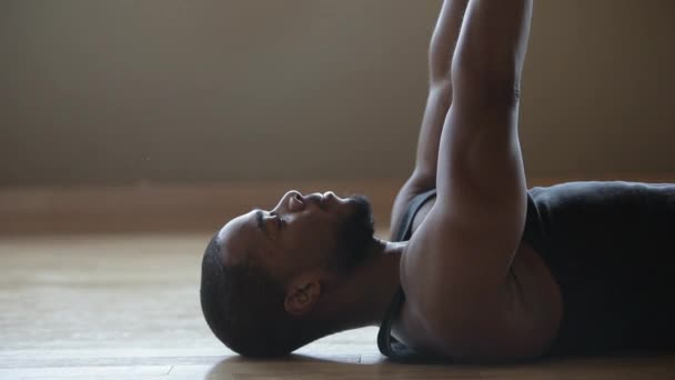 Partner Yoga Performance Done Two Professional Instructors — Stockvideo