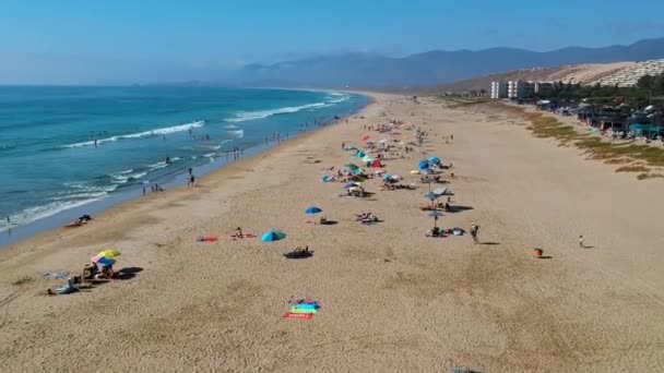 Повітряна Панорама Пляжу — стокове відео