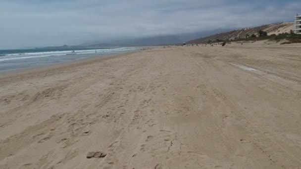 Aerial Shot Going Forward Sand — Video Stock