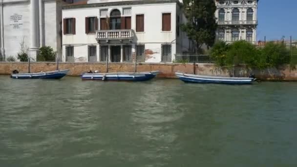 Cityscape Grand Canal Dome San Marcos Basilica Venice Italy — ストック動画