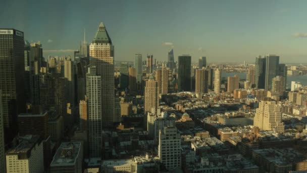 Time Lapse Shot New York City Sky Line — ストック動画