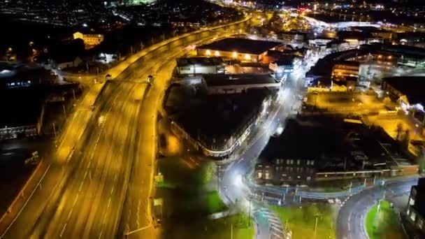 Aerial View Night Time Time Lapse Timelapse A50 A500 Dual — 비디오