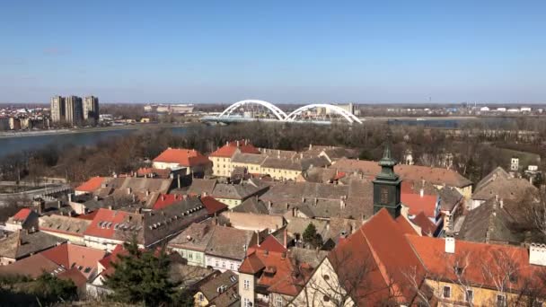 View Petrovaradin Fortress Novi Sad Serbia — ストック動画