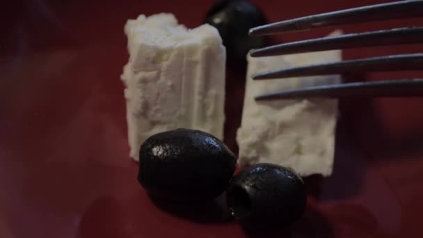 Serving Feta Cheese Black Olives — Video