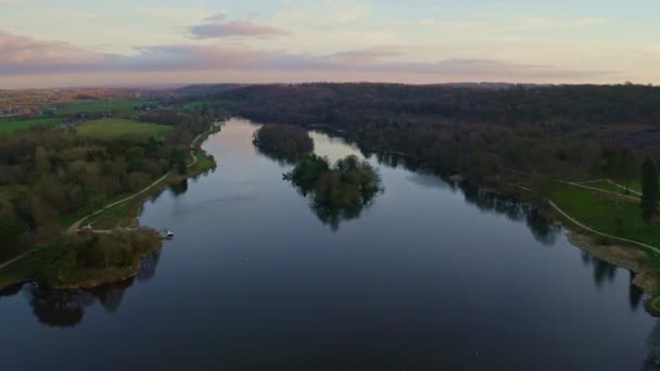 Stunning Trentham Gardens Estate Stoke Trent Popular Attraction Families Outdoor — Video Stock