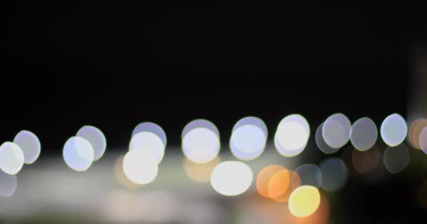 Experiments Out Focus Light Effects Highest Building Cuba Looking Malecon — Vídeo de Stock