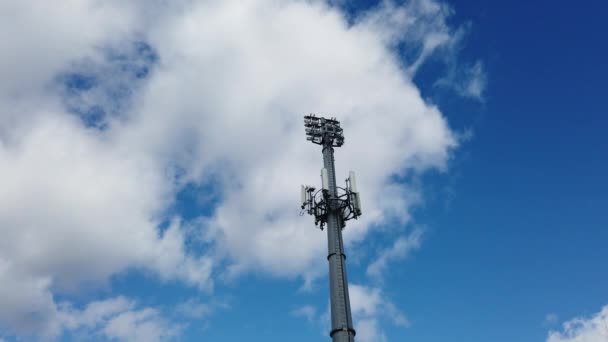 Mast Phone Radio Tower Flood Light — Stok Video