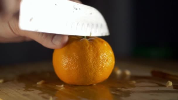 Slicing Oranges Orange Wine — Stockvideo