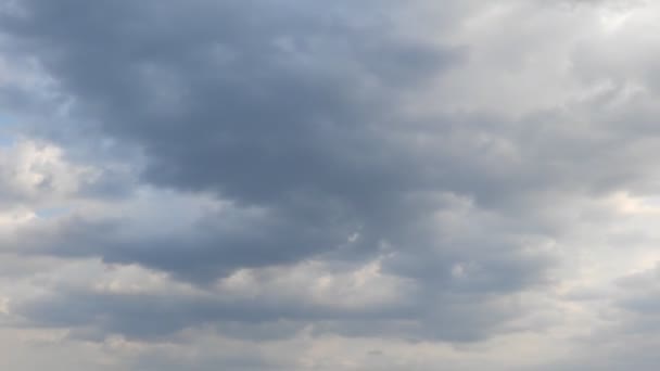 Wolkenformaties Tijd Verstrijken Lente Seizoen Regenachtig — Stockvideo