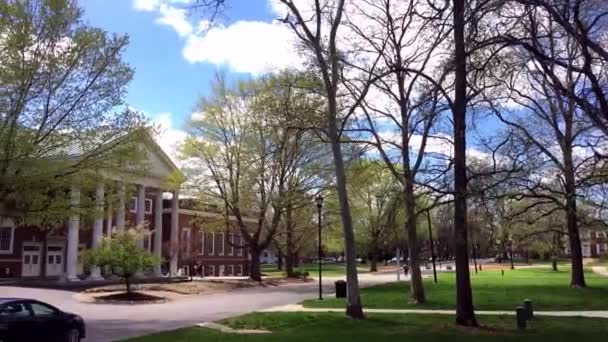 Beautiful Sunny Day College Campus — Vídeo de stock