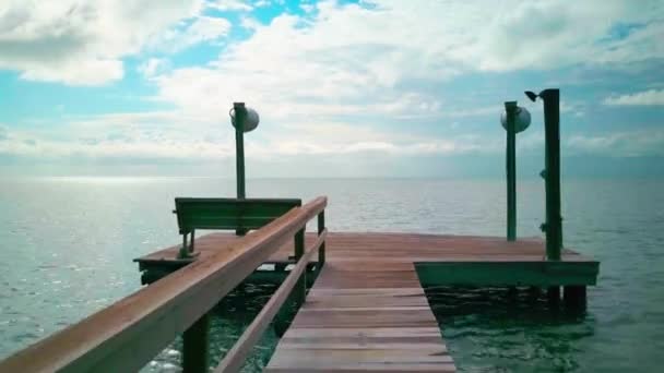 Плаваючий Постріл Краю Риболовного Пера Техасі Водою Навколо Району — стокове відео