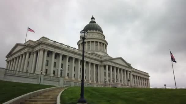 Beautiful Smooth Hyper Lapse Time Lapse Camera Pushing Utah State — 图库视频影像