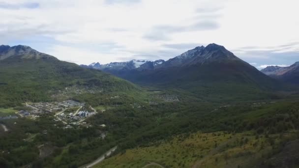 Ushuaia Vue Aérienne Ushuaia Est Capitale Province Tierra Del Fuego — Video