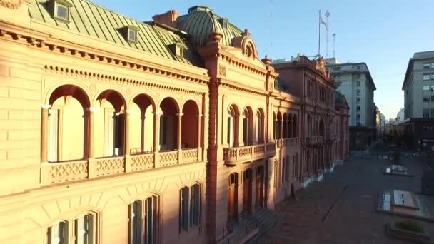 Розовый Дом Является Официальной Резиденцией Исполнительной Власти Правительства Аргентины Буэнос — стоковое видео