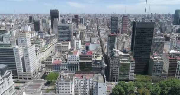 Buildings Center City Federal Capital Buenos Aires Argentina — Stock video