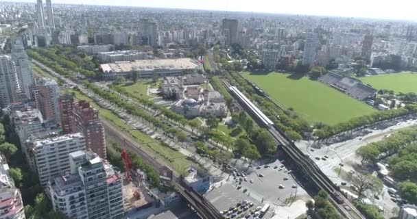 Aerial View Palermo Buenos Aires Argentina — ストック動画