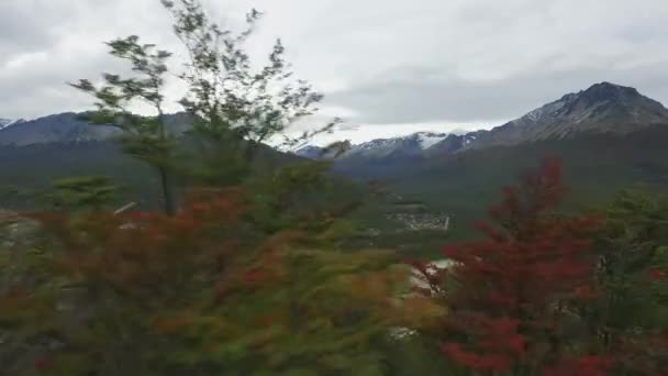 Ushuaia Aerial View Ushuaia Capital Tierra Del Fuego Province Argentina — Stock Video